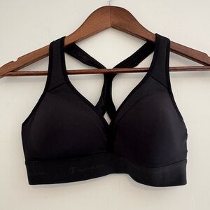 Champion Black Sports Bra Built In Cups size XS | black workout bra athletic bra